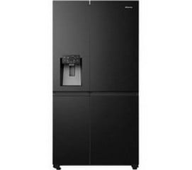 HISENSE PUREFLAT FREESTANDING AMERICAN-STYLE SMART FRIDGE FREEZER - 179 X 91 X 73CM - MODEL NUMBER RS818N4IF E - RRP £899 (JOHN PYE WHITEGOODS CONDITION REPORT: UNIT POWERED UP, NO ERROR CODE APPAREN