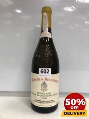 BOTTLE OF CHATEAU DE BEAUCASTEL CHATEAUNEUF-DU-PAP CONTROLEE 2008 WHITE WINE 75CL (18+ ONLY) (COLLECTION DAYS MONDAY 2ND SEPTEMBER - WEDNESDAY 4TH SEPTEMBER)