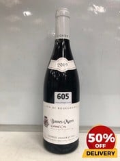 BOTTLE OF GEORGES LIGNIER ET FILS BONNES-MARES GRAND CRU 2019 RED WINE 75CL (18+ ONLY) (COLLECTION DAYS MONDAY 2ND SEPTEMBER - WEDNESDAY 4TH SEPTEMBER)