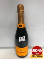 BOTTLE OF VEUVE CLICQUOT CHAMPAGNE BRUT 75CL (18+ ONLY) (COLLECTION DAYS MONDAY 2ND SEPTEMBER - WEDNESDAY 4TH SEPTEMBER)