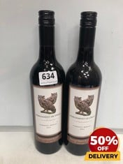 2 X BOTTLES OF PARLIAMENT OF OWLS 2022 CABERNET MERLOT 75CL (18+ ONLY) (COLLECTION DAYS MONDAY 2ND SEPTEMBER - WEDNESDAY 4TH SEPTEMBER)