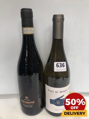 BOTTLE OF EAST BY NORTHEAST PINOT GRIGIO 75CL TO INCLUDE CASTELLORE AMARONE DELLA VALPOLICELLA 2022 75CL (18+ ONLY) (COLLECTION DAYS MONDAY 2ND SEPTEMBER - WEDNESDAY 4TH SEPTEMBER)