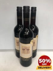 3 X BOTTLES OF CAPE ROOT SOUTH AFRICA 2022 PINOTAGE 75CL (18+ ONLY) (COLLECTION DAYS MONDAY 2ND SEPTEMBER - WEDNESDAY 4TH SEPTEMBER)