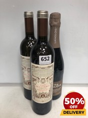 3 X BOTTLES OF WINE TO INCLUDE CLOS DE LA VIERGE JURANCON SEC 2022 GRAND VIN PYRENEEN 75CL (18+ ONLY) (COLLECTION DAYS MONDAY 2ND SEPTEMBER - WEDNESDAY 4TH SEPTEMBER)