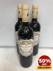 3 X BOTTLES OF PILLASTRO 2022 PUGLIA PRIMITIVO 75CL (18+ ONLY) (COLLECTION DAYS MONDAY 2ND SEPTEMBER - WEDNESDAY 4TH SEPTEMBER)