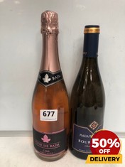 FLOR DE RAIM CAVA BRUT ROSE TO INCLUDE MADAME V VE POINT BOURGOGNE CHARDONNAY 75CL (18+ ONLY) (COLLECTION DAYS MONDAY 2ND SEPTEMBER - WEDNESDAY 4TH SEPTEMBER)