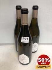 3 X BOTTLES OF LA VOUTE CHARDONNAY 2022 75CL (18+ ONLY) (COLLECTION DAYS MONDAY 2ND SEPTEMBER - WEDNESDAY 4TH SEPTEMBER)