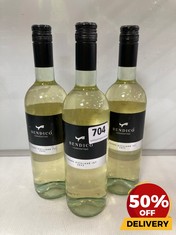 3 X BOTTLES OF BENDICO 2022 VERMENTINO 75CL (18+ ONLY) (COLLECTION DAYS MONDAY 2ND SEPTEMBER - WEDNESDAY 4TH SEPTEMBER)