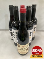 6 X ASSORTED BOTTLES OF RED WINE TO INCLUDE LA NOVENA OLD VINE 2022 GARNACHA 75CL (18+ ONLY) (COLLECTION DAYS MONDAY 2ND SEPTEMBER - WEDNESDAY 4TH SEPTEMBER)