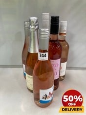 6 X ASSORTED ROSE WINES TO INCLUDE BABELE ROSE 2023 75 CL (18+ ONLY) (COLLECTION DAYS MONDAY 2ND SEPTEMBER - WEDNESDAY 4TH SEPTEMBER)