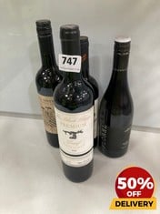 4 X ASSORTED RED WINES THE BLACK STUMP PREMIUM DURIF 2022 75CL (18+ ONLY) (COLLECTION DAYS MONDAY 2ND SEPTEMBER - WEDNESDAY 4TH SEPTEMBER)