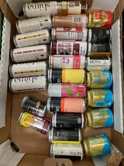 BOX OF ASSORTED ALCOHOLIC CANS TO INCLUDE AU VODKA BLUE HAWAIIAN 200ML (18+ ONLY) (COLLECTION DAYS MONDAY 2ND SEPTEMBER - WEDNESDAY 4TH SEPTEMBER)