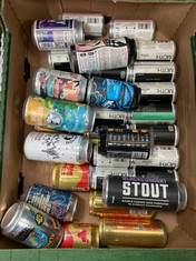 BOX OF ASSORTED ALCOHOLIC CANS TO INCLUDE AU VODKA STRAWBERRY DAIQUIRI 200ML (18+ ONLY) (COLLECTION DAYS MONDAY 2ND SEPTEMBER - WEDNESDAY 4TH SEPTEMBER)