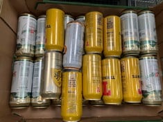 BOX OF ASSORTED LAGERS TO INCLUDE SAN MIGUEL ESPECIAL 01/25 (18+ ONLY) (COLLECTION DAYS MONDAY 2ND SEPTEMBER - WEDNESDAY 4TH SEPTEMBER)