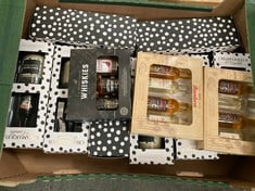 BOX OF ASSORTED GIFT SETS TO INCLUDE A SELECTION OF WHISKIES GIFT SET (18+ ONLY) (COLLECTION DAYS MONDAY 2ND SEPTEMBER - WEDNESDAY 4TH SEPTEMBER)