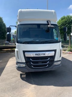 Location: Chesterfield - 2020  DAF TRUCKS  LF 180  Box Van, REG: YN20YYK, 4500cc Diesel , Manual Diesel , Former Keepers: 0, Keys: Yes, MOT Expiry date: 31 MAR 2025, V5 Present