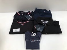 5 X TOMMY HILFIGER CLOTHING VARIOUS MODELS INCLUDING BLACK POLO SHIRT SIZE XL-LOCATION 10A.