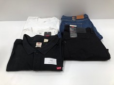 5 X LEVIS GARMENTS VARIOUS MODELS INCLUDING BLACK POLO SHIRT SIZE 5XL-LOCATION 2A.