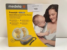 MEDELA HANDS-FREE BREAST PUMP FREESTYLE, PORTABLE AND DISCREET ELECTRIC DOUBLE BREAST PUMP WITH APP CONNECTIVITY, YELLOW - LOCATION 51A.