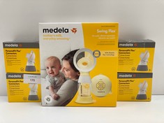 5 X ASSORTED MEDELA BABY ITEMS INCLUDING BREAST PUMP - LOCATION 51A.