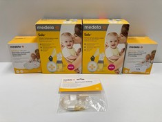 5 X MEDELA BABY ITEMS VARIOUS MODELS INCLUDING SINGLE ELECTRIC BREAST PUMP - LOCATION 51A.