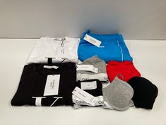 8 X CALVIN KLEIN GARMENTS VARIOUS SIZES AND MODELS INCLUDING MEN'S SWIMWEAR BLUE XL- LOCATION 17A.