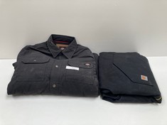 2 X JACKETS VARIOUS SIZES, MODELS AND BRANDS INCLUDING BLACK CARHATT WAISTCOAT SIZE XL - LOCATION 48A.