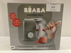 ROBOT STEAMER/BLENDER BABYCOOK SOLO BEABA 4 IN 1 - LOCATION 24A.