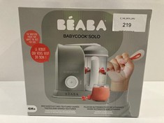 ROBOT STEAMER/BLENDER BABYCOOK SOLO BEABA 4 IN 1 - LOCATION 16A.