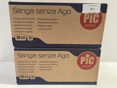 2 X BOXES WITH SYRINGE WITHOUT NEEDLEAPIC SOLUTION 50 ML - LOCATION 12A.