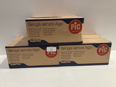 3 X BOXES WITH SYRINGE WITHOUT NEEDLEAPIC SOLUTION 50 ML - LOCATION 12A.