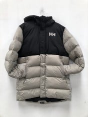 HELLY HANSEN COAT SIZE XL COLOUR BLACK AND GREY-LOCATION 1B.