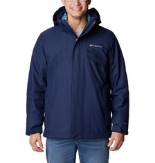 COLUMBIA BUGABOO FLEECE INTERCHANGE JACKET, MEN'S 3-IN-1 WINTER JACKET-LOCATION 5B.