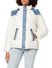 DESIGUAL PADDED_AUSTEN JACKET, WHITE, WOMEN'S XL-LOCATION 17B.