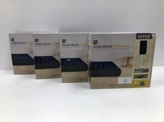 4 X INTEX DURA-BEAM STANDARD INFLATABLE MATTRESSES-LOCATION 29B.