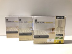 3 X INTEX DURA-BEAM STANDARD INFLATABLE MATTRESSES-LOCATION 29B.