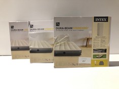 3 X HUNCHABLE MATTRESSES INTEX DURA-BEAM STANDARD -LOCATION 29B.