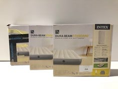 3 X INTEX DURA-BEAM STANDARD INFLATABLE MATTRESSES-LOCATION 29B.