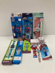 11 X WATCHES VARIOUS SIZES AND MODELS INCLUDING LEXIBOOK PAW PATROL WATCH - LOCATION 2B.