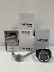 6 X CALYPSO WATCHES VARIOUS MODELS AND SIZES INCLUDING BLACK CALYPSO MODEL K5577 - LOCATION 2 B.