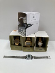 5 X CASIO WATCHES VARIOUS SIZES AND MODELS INCLUDING MODEL LTP-V002 - LOCATION 2B.