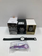 5 X CASIO WATCHES VARIOUS SIZES AND MODELS INCLUDING MODEL MQ-24 - LOCATION 2B.