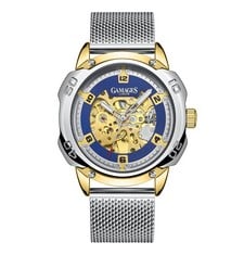 GAMAGES OF LONDON LIMITED EDITION HAND ASSEMBLED BLUE AUTOMATIC BIONIC WATCH - SKU GA1701