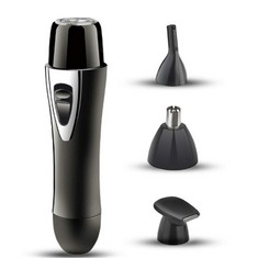 10 X LOCAL MAKES A COMEBACK - 4 IN 1 USB CHARGING MULTIFUNCTION TRIMMER, SHAVER, ELECTRIC NOSE HAIR, EYEBROW SHAPING BLADE, REPAIR ANGLE, MEN AND WOMEN, BLACK - LOCATION 11B.