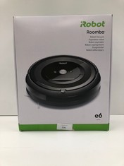 IROBOT ROOMBA E6192 WI-FI CONNECTED ROBOT HOOVER WITH 2 MULTI-SURFACE RUBBER BRUSHES - IDEAL FOR PETS - PERSONALISED SUGGESTIONS - COMPATIBLE WITH YOUR VOICE ASSISTANT - WASHABLE TANK-LOCATION 28B.