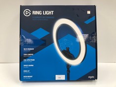 ELGATO RING LIGHT - 2500 LUMEN PREMIUM LIGHT, TABLE CLAMP AND BALL JOINT MOUNT; STREAMING, TIKTOK, INSTAGRAM, HOME OFFICE, ADJUSTABLE TEMPERATURE AND BRIGHTNESS WITH APP ON MAC, PC, IOS, ANDROID - LO