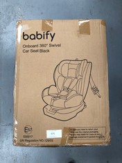 BABIFY ONBOARD 360 SWIVEL CAR SEAT BLACK - LOCATION 21C.