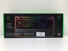 RAZER HUNTSMAN V2 ANALOG - PREMIUM GAMING KEYBOARD WITH ANALOG OPTICAL SWITCHES (WRIST REST, DIGITAL ROTARY CONTROL, 4 MEDIA KEYS, RGB CHROMA) ENGLISH KEYBOARD - BLACK - LOCATION 29C.