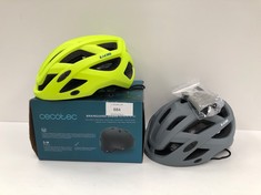 3 X BIKE HELMETS VARIOUS MODELS INCLUDING CECOTEC - LOCATION 14C.