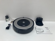 ROBOT HOOVER ROOMBA AEROFORCE BLACK AND GREY E5 - LOCATION 15C.